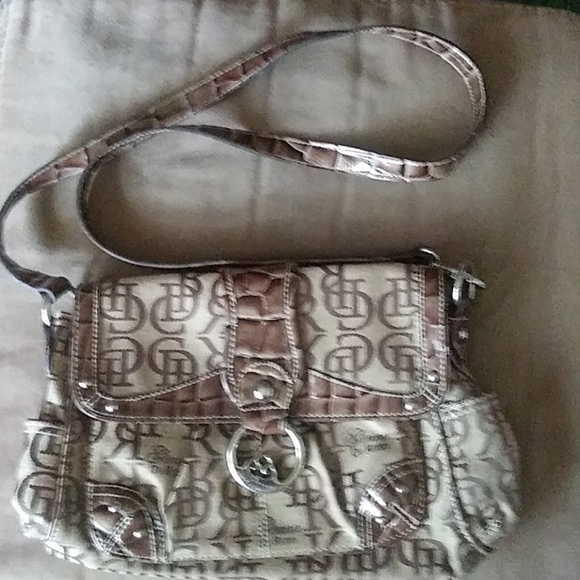Genna DeRossi brown crossbody bag - Picture 1 of 7